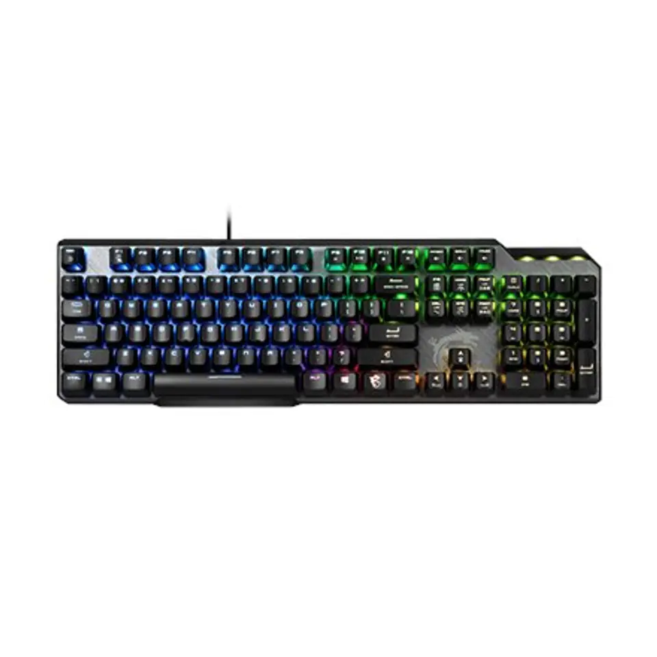 ⁨MSI | GK50 Elite | Gaming keyboard | RGB LED light | US | Wired | Black/Silver⁩ w sklepie Wasserman.eu