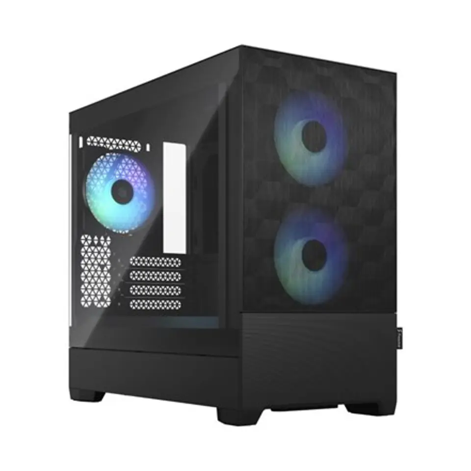 ⁨Fractal Design Pop Mini Air RGB Black TG Clear Tint, mATX, Mini ITX, Power supply included No⁩ at Wasserman.eu