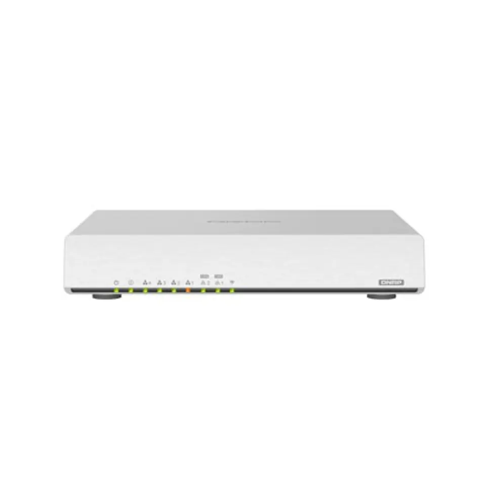 ⁨QNAP DwuzakresowyRouter QHora-301W 802.11ax, Porty Ethernet LAN (RJ-45) 6, Obsługa Mesh Tak, MU-MiMO Tak, Brak mobilnej łącznośc⁩ w sklepie Wasserman.eu