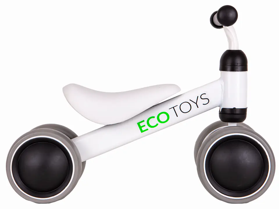 ⁨Rowerek biegowy treningowy mini rower dla dzieci biały ECOTOYS⁩ w sklepie Wasserman.eu