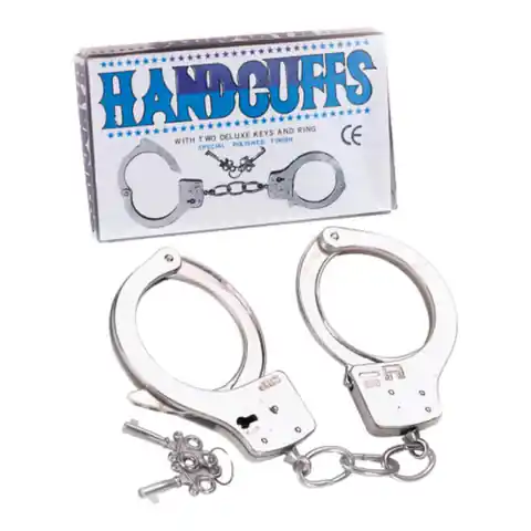 ⁨Handcuffs, metal, with keys⁩ at Wasserman.eu