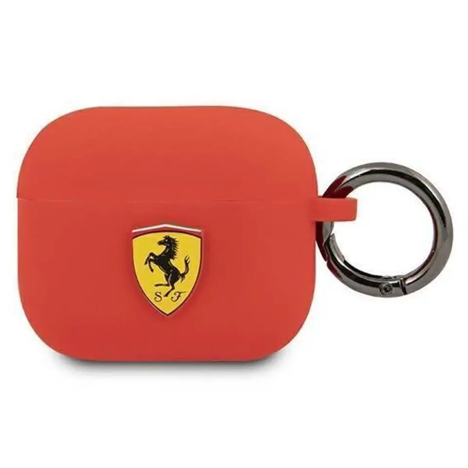 ⁨Ferrari FEA3SILRE AirPods 3 cover red/red Silicone⁩ at Wasserman.eu