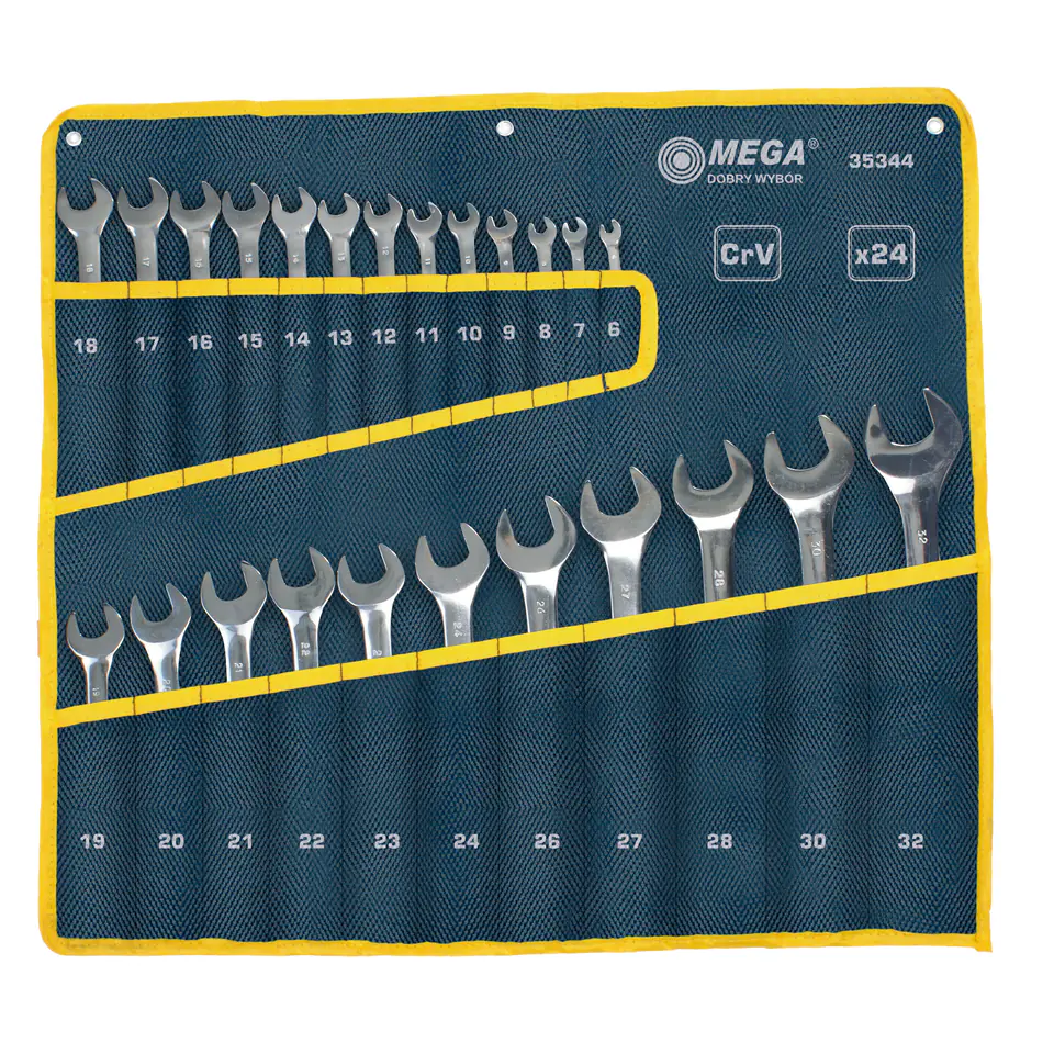 ⁨COMBINATION WRENCH SETS - DIN 3113, 24 PCS  6-32 MM⁩ at Wasserman.eu