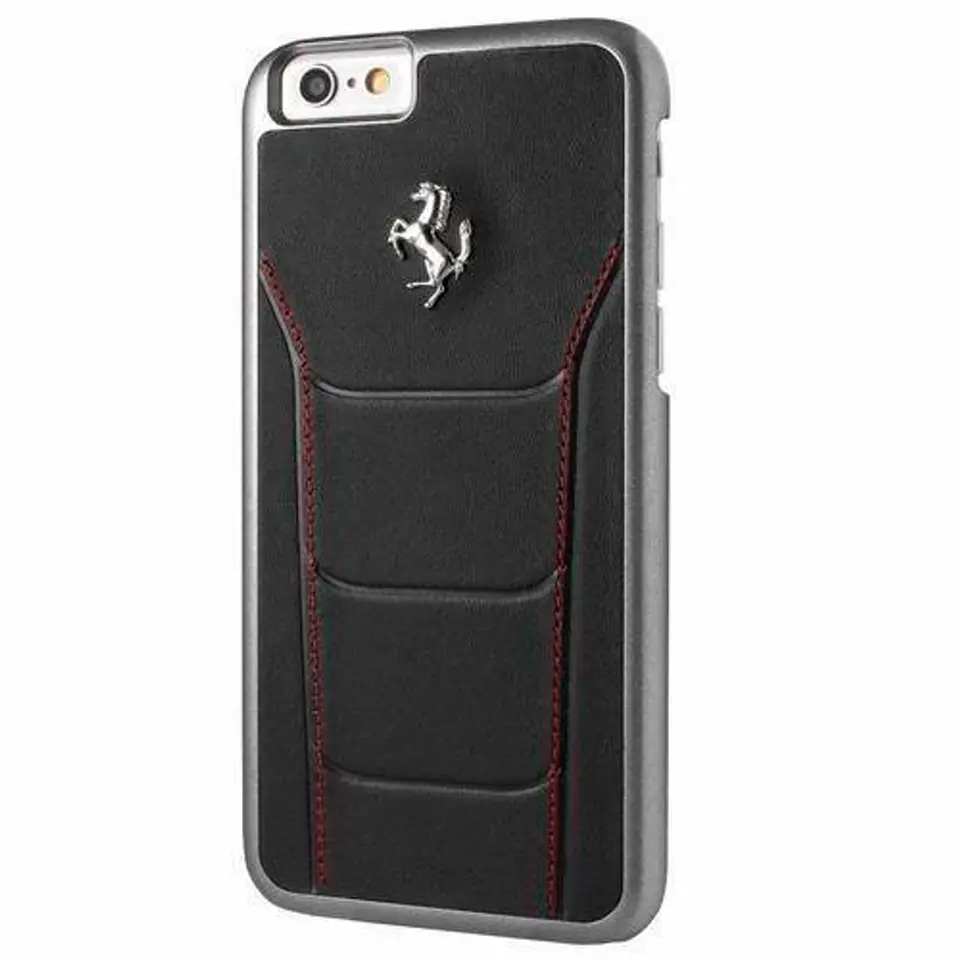 ⁨Oryginalne Etui IPHONE 6 / 6S Ferrari Hardcase 488 Stiching (FESEHCP6BKR) czarne⁩ w sklepie Wasserman.eu