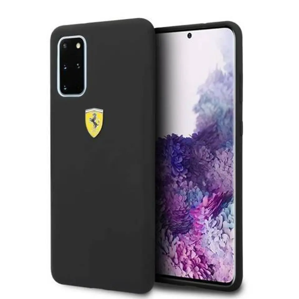 ⁨Original Case SAMSUNG GALAXY S20+ Ferrari Hardcase Silicone (FESSIHCS67BK) black⁩ at Wasserman.eu