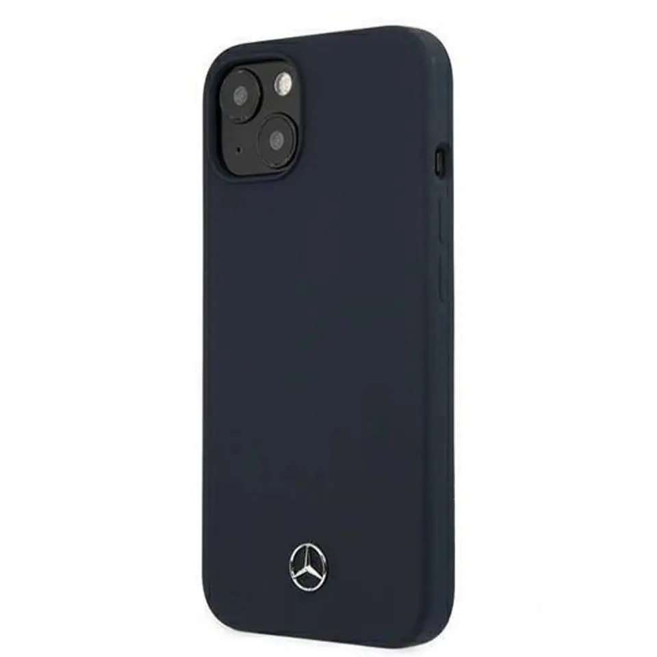 ⁨Mercedes MEHCP13SSILNA iPhone 13 mini 5,4" navy blue/navy hardcase Silicone Line⁩ at Wasserman.eu