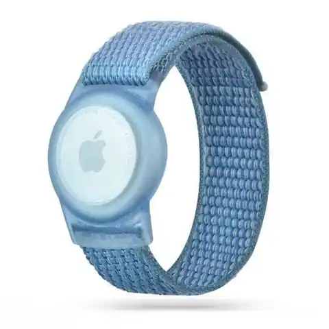 ⁨Strap for APPLE AIRTAG Tech-Protect Nylon For Kids blue⁩ at Wasserman.eu