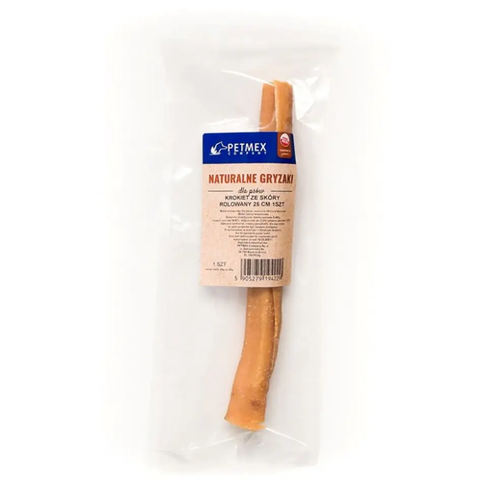 ⁨Masticable para perros PETMEX Rollo de croqueta de cuero 25cm 1pc⁩ at Wasserman.eu