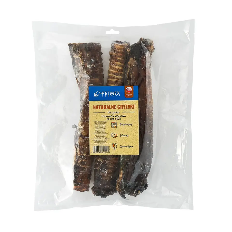 ⁨Dog chew PETMEX Beef trachea 30cm 3pc⁩ at Wasserman.eu