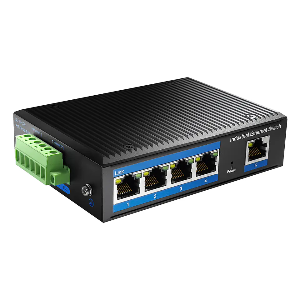 ⁨SWITCH PoE 5-port IF1005P 4x30W 10/100 przemysłowy⁩ w sklepie Wasserman.eu