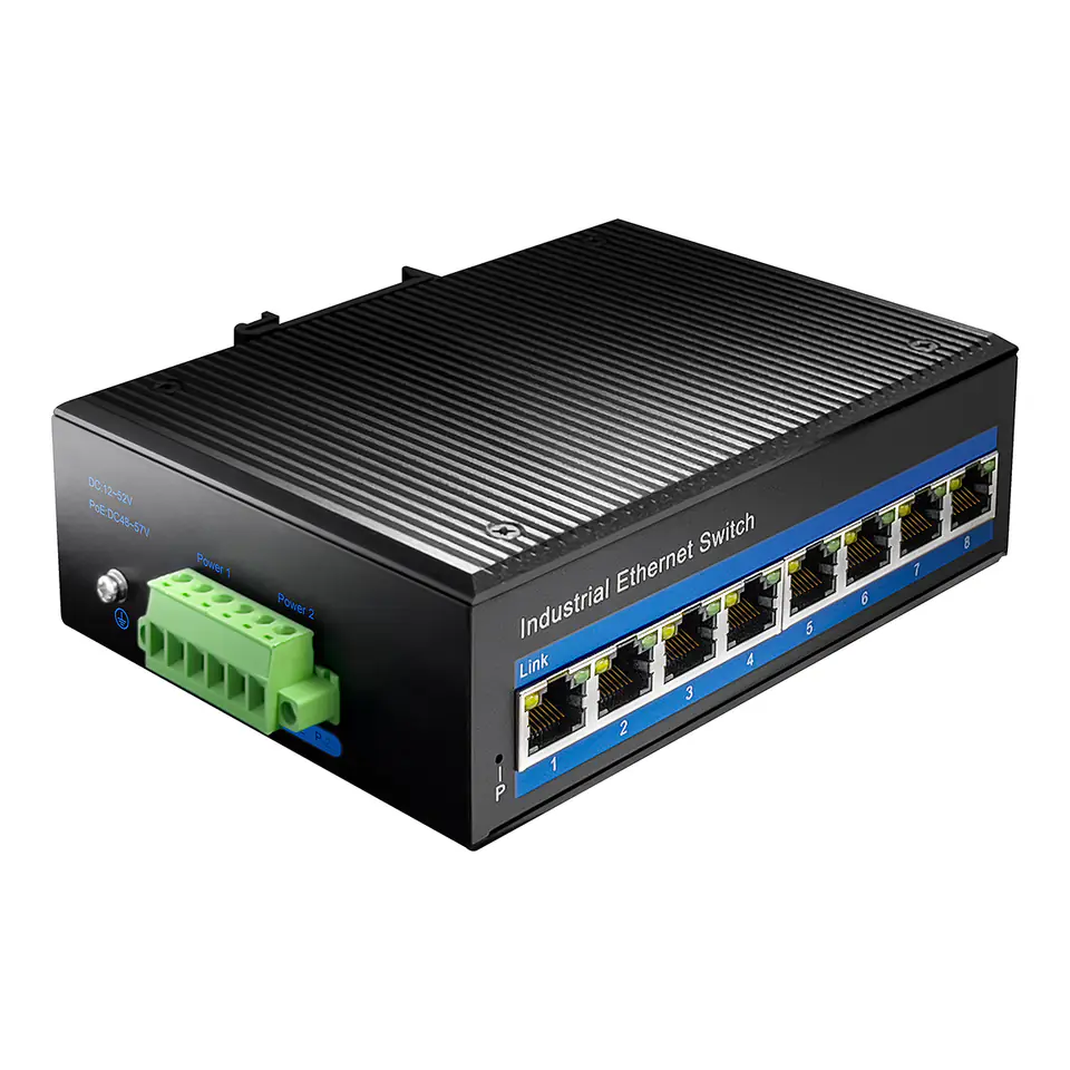 ⁨SWITCH PoE 8-port IF1008P 8x30W 10/100 przemysłowy⁩ w sklepie Wasserman.eu