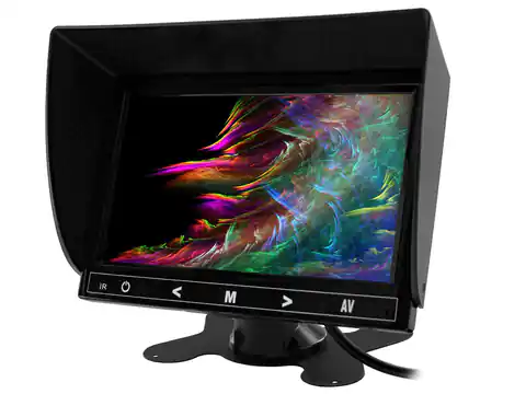 ⁨Monitor samochodowy lub wolnostojący LCD 7cali cali HD AV z obsługa do 2 kamer 4PIN 12V... (NVOX⁩ w sklepie Wasserman.eu