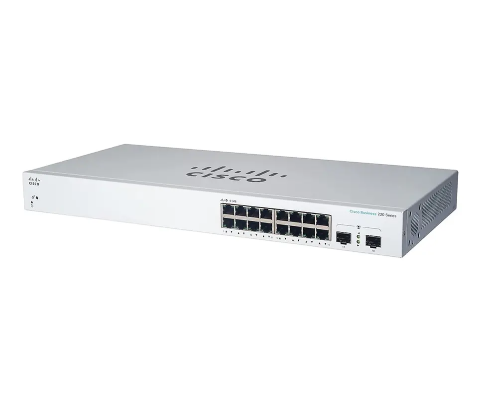 ⁨CISCO CBS220-16T-2G 16-PORT 10/100/1000 SWITCH, 2X SFP⁩ w sklepie Wasserman.eu