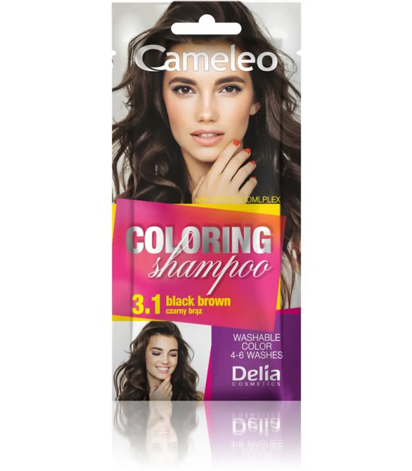 ⁨Delia Cosmetics Cameleo Shampoo coloring 3.1 black brown⁩ at Wasserman.eu