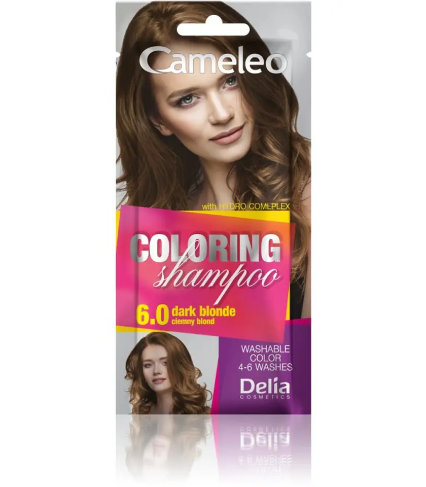 ⁨Delia Cosmetics Cameleo Coloring Shampoo 6.0 dark blond⁩ at Wasserman.eu