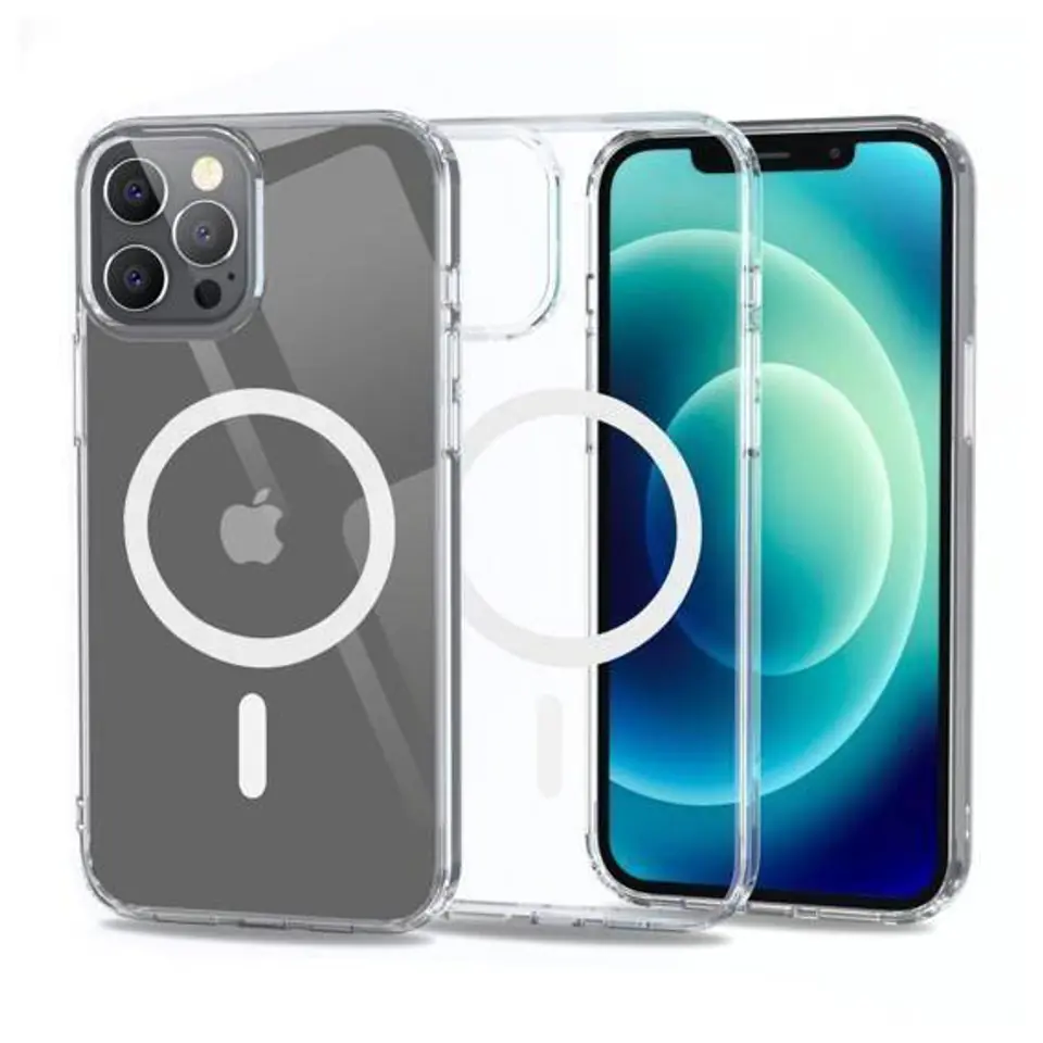 ⁨Case IPHONE 12 PRO MAX Tech-Protect FlexAir Hybrid MagSafe transparent⁩ at Wasserman.eu