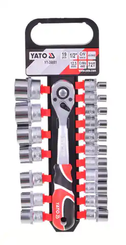 ⁨Yato YT-38681 Socket wrench set 19 pc(s)⁩ at Wasserman.eu