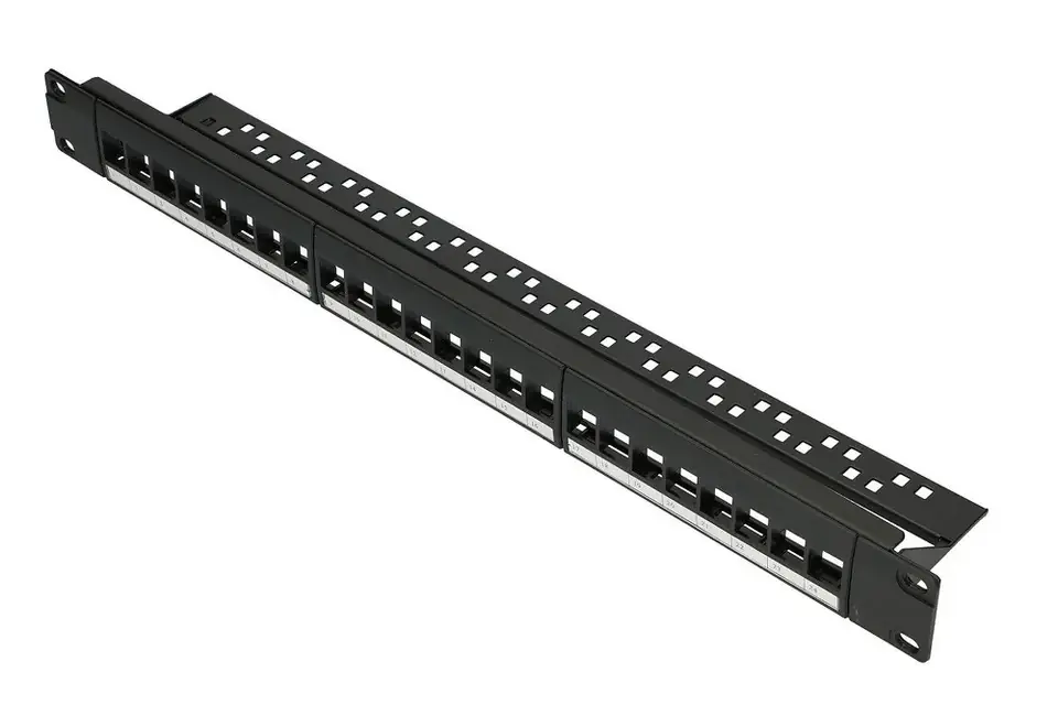 ⁨Patchpanel 24 porty UTP modular⁩ w sklepie Wasserman.eu