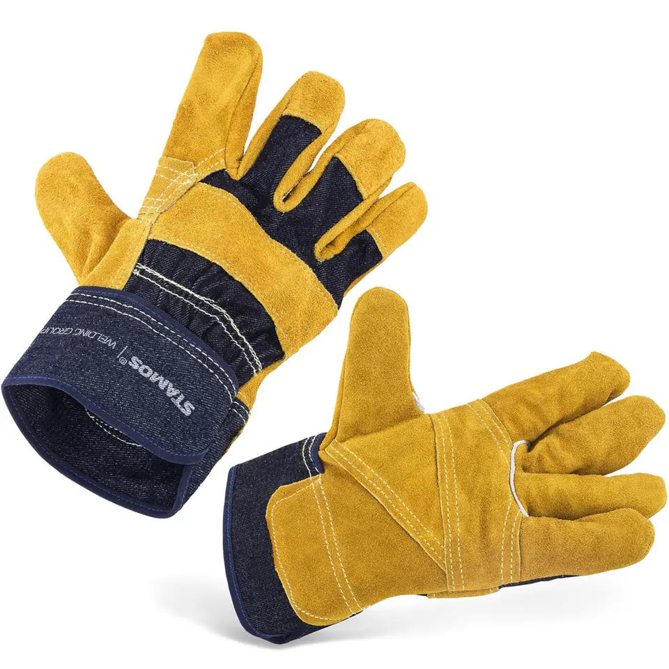 ⁨Protective gloves leather with cuffs XXL⁩ at Wasserman.eu