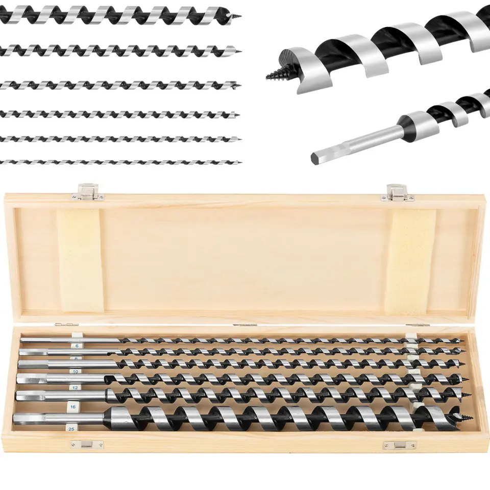 ⁨Set of drills for wood made of HRC46 steel, length 460 mm dia. 6-25 mm - 6 pcs.⁩ at Wasserman.eu