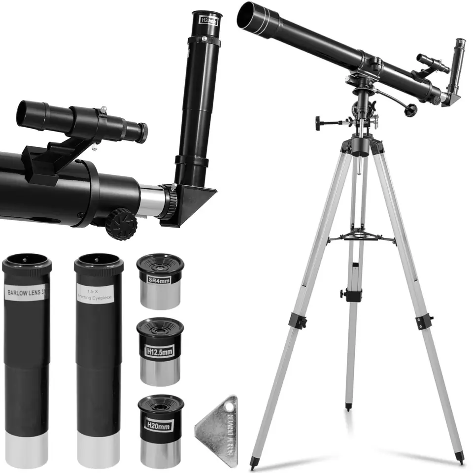 ⁨Teleskop luneta refraktor astronomiczny do obserwacji gwiazd 900 mm śr. 70 mm⁩ w sklepie Wasserman.eu