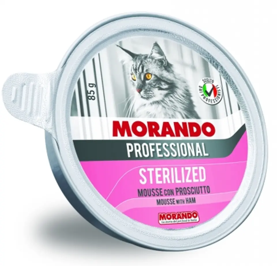 ⁨MORANDO PRO CAT STERILIZED Ham bowl 85g⁩ at Wasserman.eu