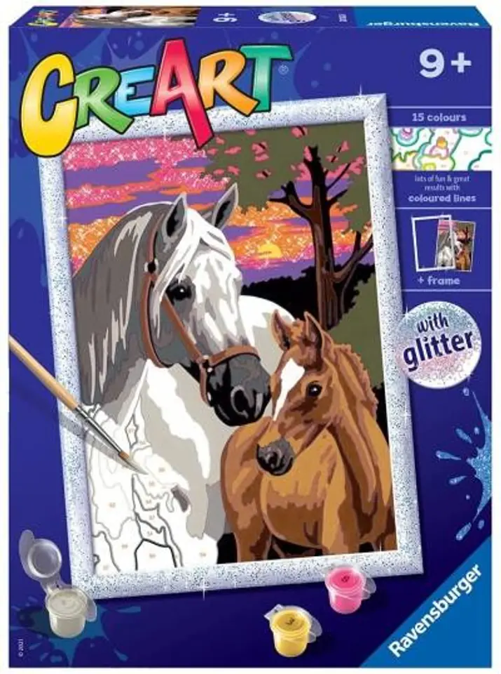 ⁨CreArt for children: Horses and sunset⁩ at Wasserman.eu