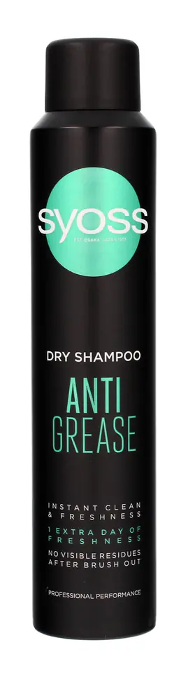 ⁨Schwarzkopf Syoss Anti-Greasse Dry shampoo for oily hair 200ml⁩ at Wasserman.eu