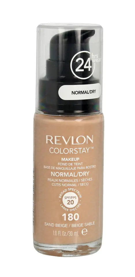 ⁨Revlon Colorstay 24H Podkład kryjący nr 180 Sand Beige - cera normalna i sucha 30ml⁩ w sklepie Wasserman.eu