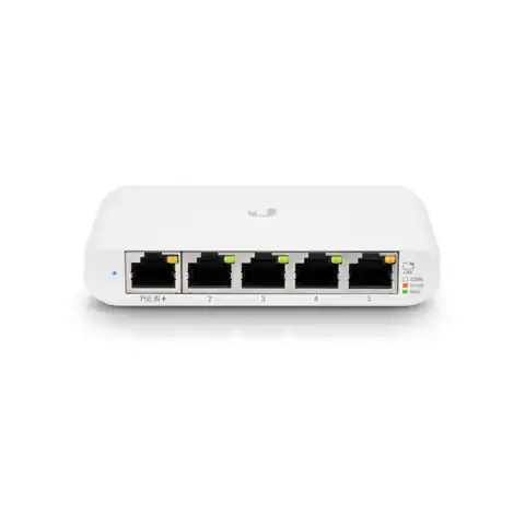 ⁨Ubiquiti Networks UniFi USW Flex Mini Managed L2 Gigabit Ethernet (10/100/1000) Power over Ethernet (PoE) White⁩ at Wasserman.eu