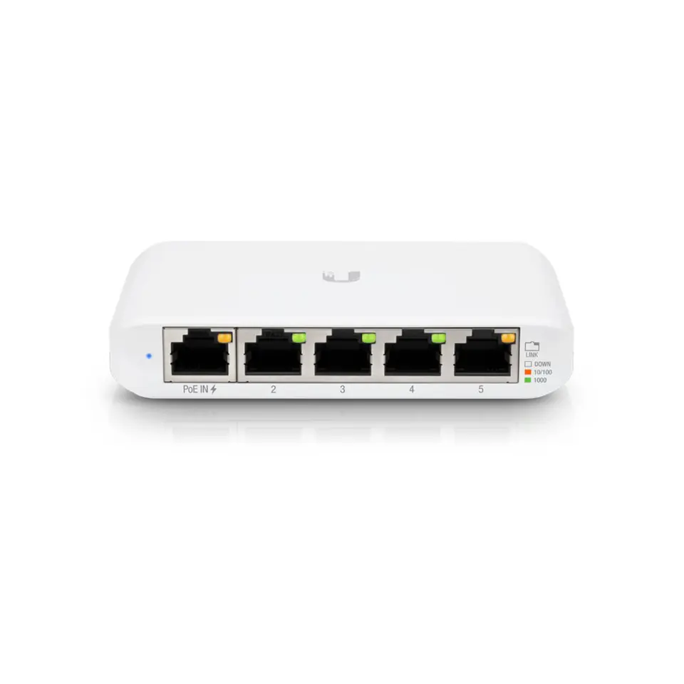 ⁨Ubiquiti Networks UniFi USW Flex Mini Managed L2 Gigabit Ethernet (10/100/1000) Power over Ethernet (PoE) White⁩ at Wasserman.eu