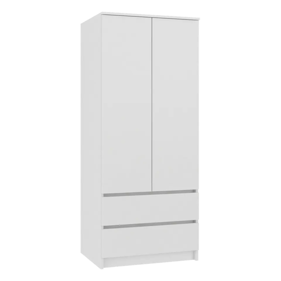 ⁨Topeshop SZAFA MALWA B bedroom wardrobe/closet 5 shelves 2 door(s) White⁩ at Wasserman.eu