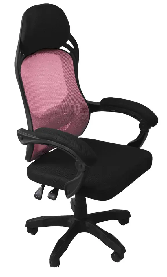 ⁨Topeshop FOTEL OSCAR CZ/RÓŻ office/computer chair Padded seat Meshed backrest⁩ at Wasserman.eu