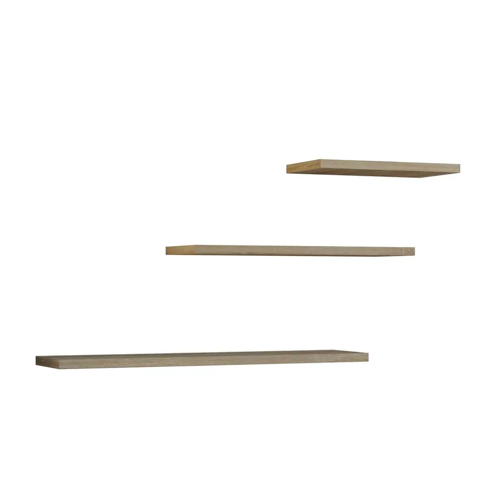 ⁨SET 3 x SHELF HANGING TOBI 3P SONOMA OAK⁩ at Wasserman.eu