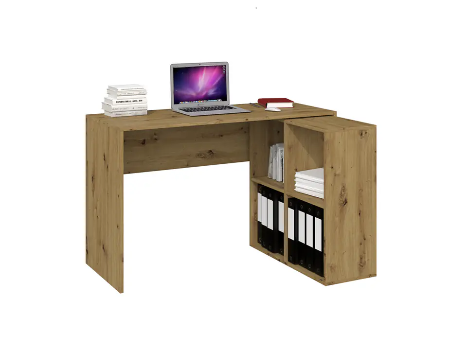 ⁨Topeshop PLUS 2X2 ARTISAN computer desk Oak colour⁩ at Wasserman.eu