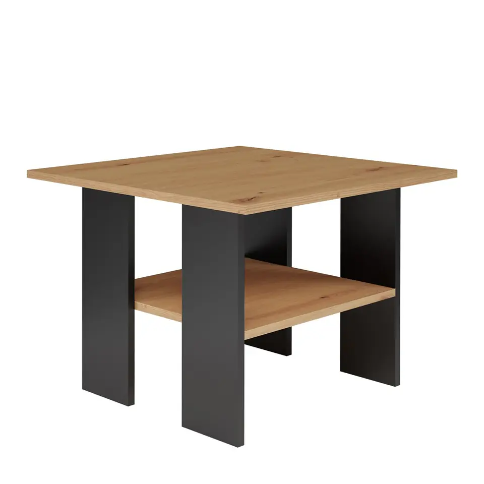 ⁨COFFEE TABLE BENCH SALON MODERNA OAK ARTISAN BLACK⁩ at Wasserman.eu