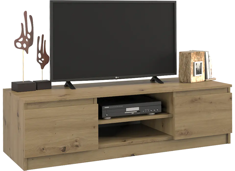 ⁨Topeshop RTV120 ARTISAN TV stand/entertainment centre 2 shelves⁩ at Wasserman.eu