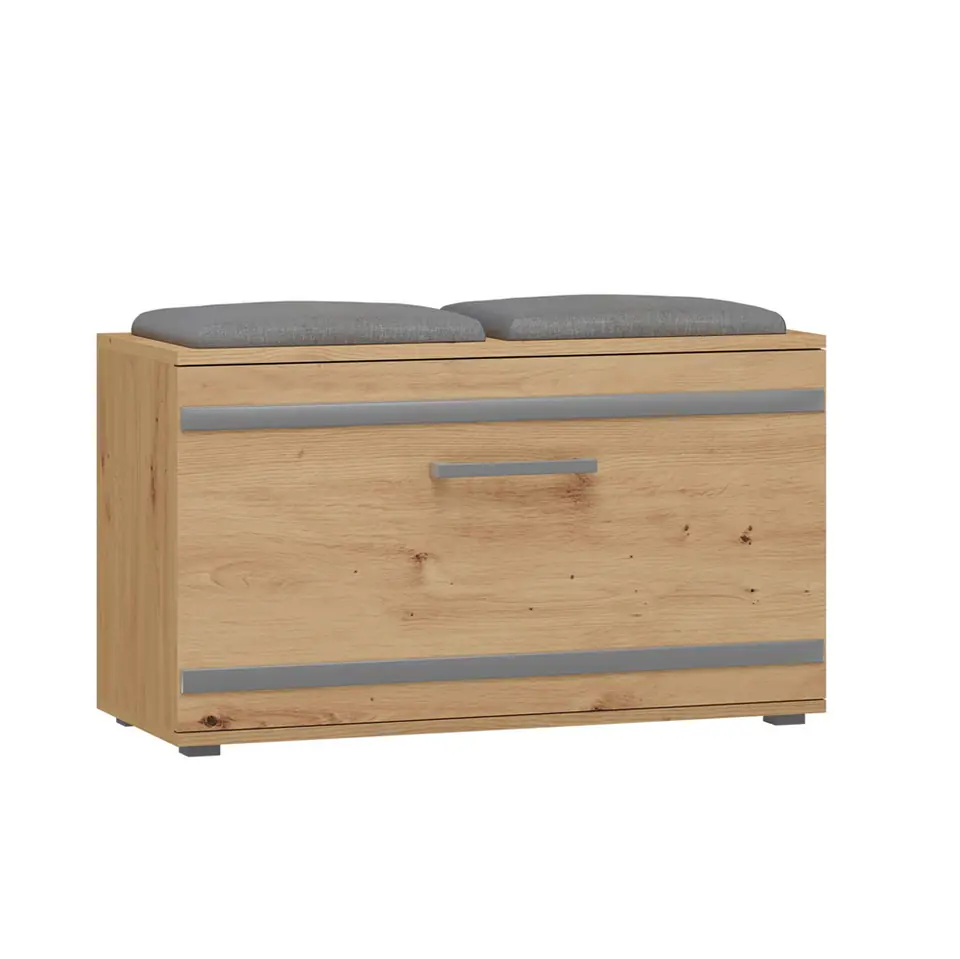 SHOE CABINET SEAT STORAGE OPAL OAK ARTISAN at Wasserman.eu