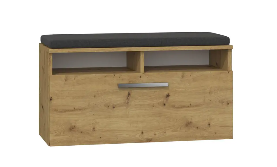 SHOE CABINET SEAT STORAGE RIVA ARTISAN OAK at Wasserman.eu