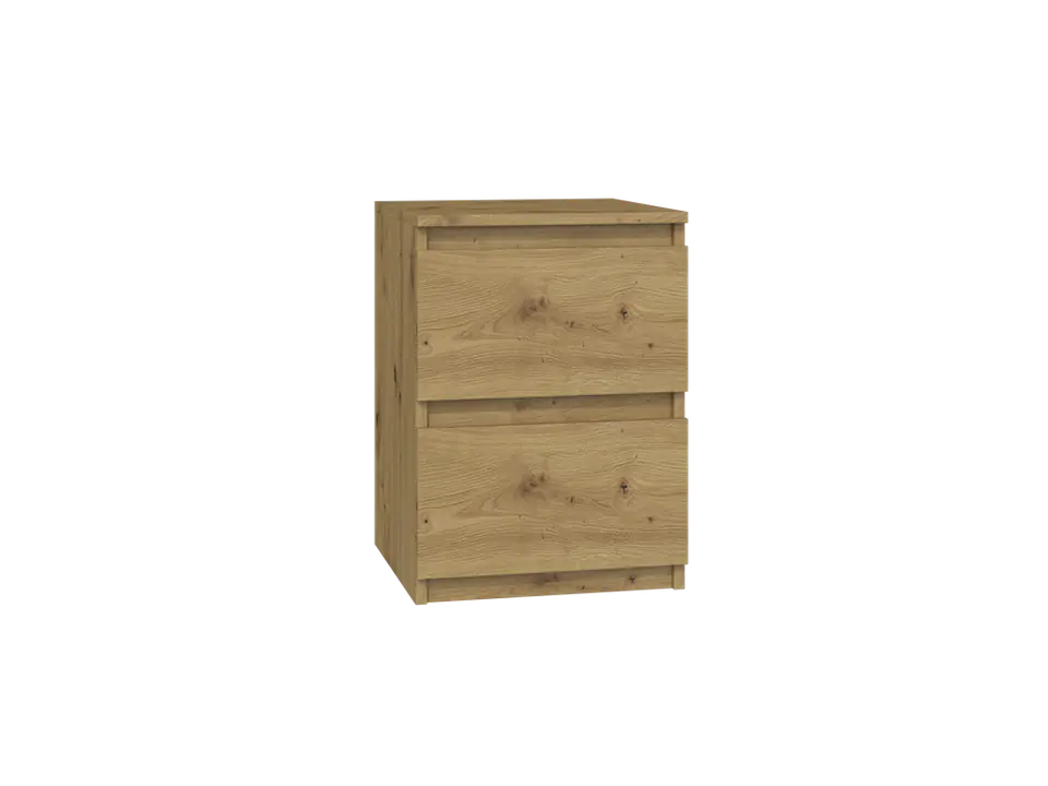 ⁨M2 Malwa bedside table 2 drawers Oak Artisan⁩ at Wasserman.eu