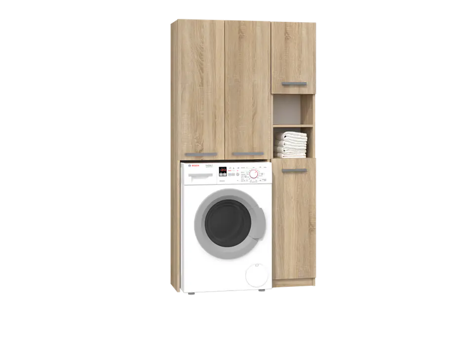 ⁨Topeshop ZESTAW MARPOL DD SONOMA bathroom storage cabinet Oak⁩ at Wasserman.eu