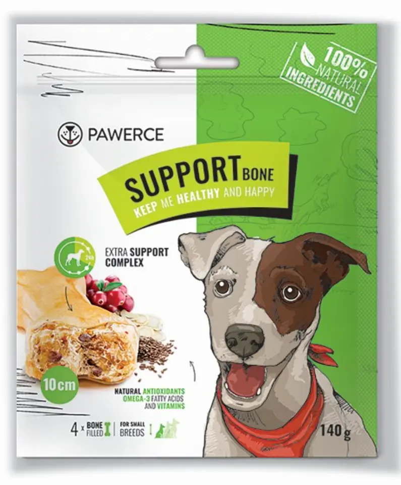 ⁨Pawerce Support Bone Small Breeds 4szt/op 140g/10cm⁩ w sklepie Wasserman.eu