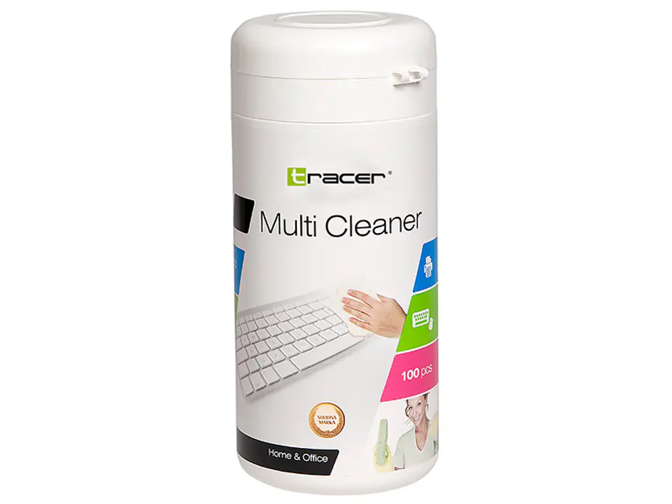 ⁨Cleaning wipes TRACER Plastic TUBE 100 pcs⁩ at Wasserman.eu