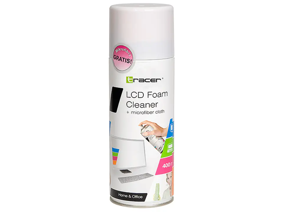 ⁨LCD Foam Cleaner 400ml+ microfiber cloth⁩ at Wasserman.eu