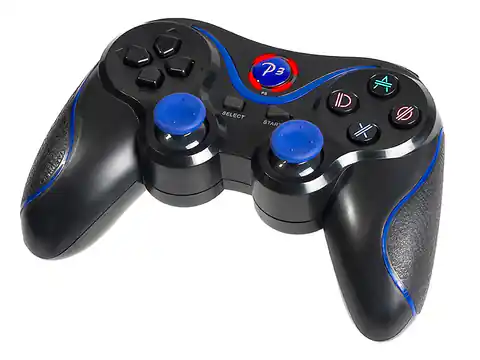 ⁨Tracer Blue Fox Black, Blue Bluetooth Gamepad Playstation 3⁩ at Wasserman.eu