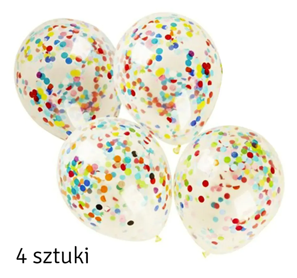 AG624B Balony z konfetti 4szt w sklepie Wasserman.eu