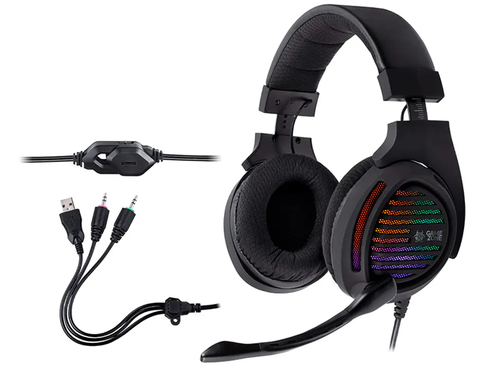 ⁨TRACER GAMEZONE Alligator RGB rainbow LED headphones⁩ at Wasserman.eu