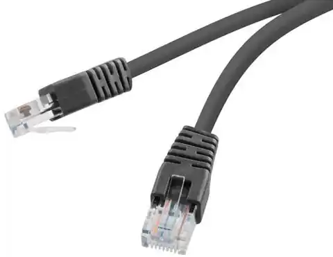 ⁨Kabel sieciowy FTP Gembird PP22-0.5M/BK kat. 5e, Patch cord RJ-45 (0,5 m)⁩ w sklepie Wasserman.eu