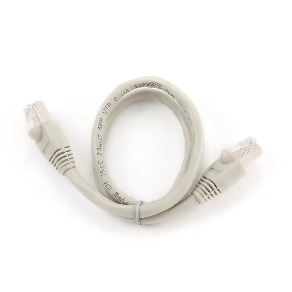 ⁨Kabel sieciowy FTP Gembird PP6-0.5M kat. 6, Patch cord RJ-45 (0,5 m)⁩ w sklepie Wasserman.eu