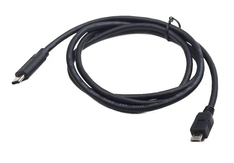 ⁨Kabel micro USB 2.0 A-USB 3.1 C Gembird BM-CM (1 m)⁩ w sklepie Wasserman.eu
